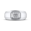 Thumbnail Image 3 of Previously Owned Men's Lab-Grown Diamonds by KAY Emerald-Cut Wedding Band 1 ct tw 14K White Gold