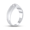 Thumbnail Image 2 of Previously Owned Men's Lab-Created Diamonds by KAY Wedding Band 1/2 ct tw 14K White Gold