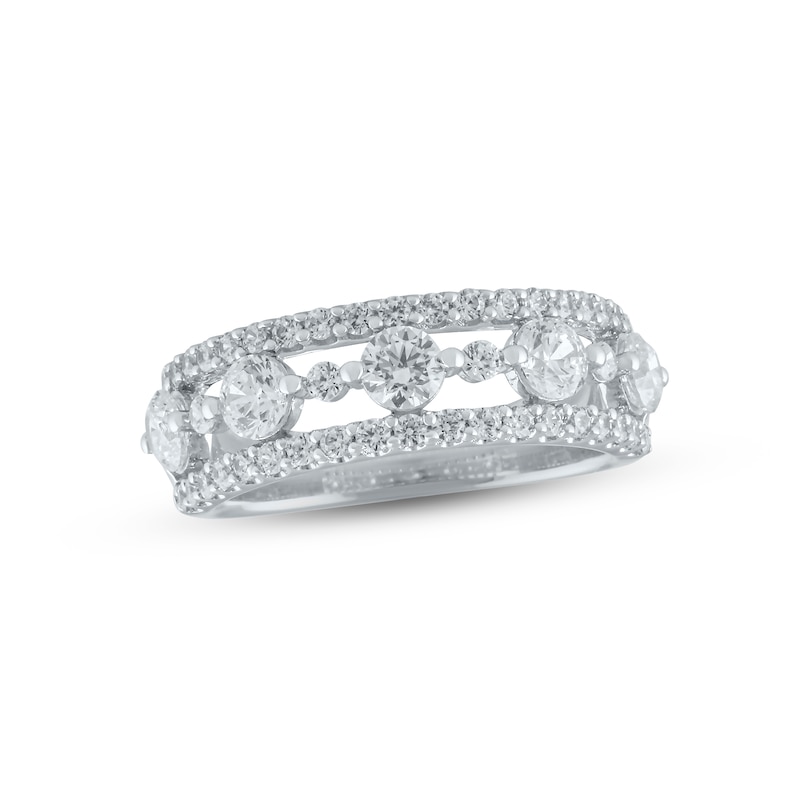 Main Image 1 of Previously Owned Lab-Created Diamonds by KAY Anniversary Band 1-1/2 ct tw 14K White Gold