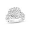 Thumbnail Image 1 of Previously Owned Multi-Diamond Center Engagement Ring 2 ct tw Round-cut 14K White Gold