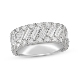 Previously Owned Neil Lane Artistry Baguette & Round-Cut Lab-Grown Diamond Anniversary Band 3 ct tw 14K White Gold