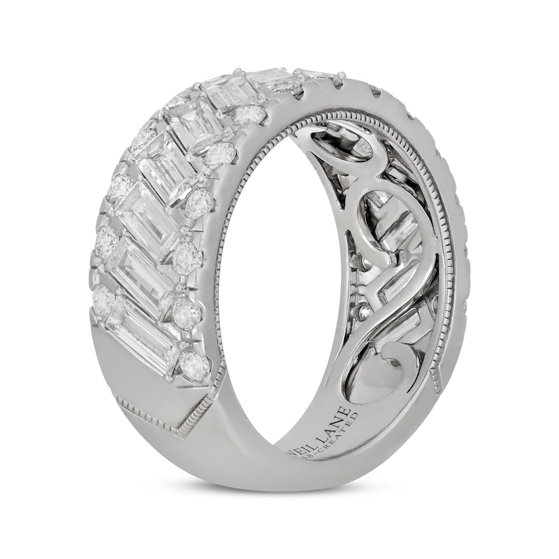 Main Image 2 of Previously Owned Neil Lane Artistry Baguette & Round-Cut Lab-Grown Diamond Anniversary Band 3 ct tw 14K White Gold