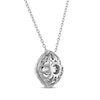 Thumbnail Image 3 of Previously Owned THE LEO Cushion-Shaped Diamond Necklace 1 ct tw Round-Cut 14K White Gold 19&quot;