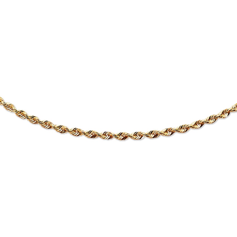 Main Image 1 of Previously Owned Solid Rope Chain Necklace 14K Yellow Gold 24&quot;