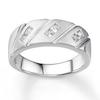 Thumbnail Image 1 of Previously Owned Men's Diamond Band 1/2 ct tw Square-cut 10K White Gold