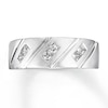 Thumbnail Image 4 of Previously Owned Men's Diamond Band 1/2 ct tw Square-cut 10K White Gold