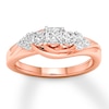 Thumbnail Image 1 of Previously Owned Three-Stone Diamond Engagement Ring 3/4 ct tw 14K Rose Gold