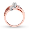 Thumbnail Image 2 of Previously Owned Three-Stone Diamond Ring 3/8 ct tw Round-cut 10K Rose Gold