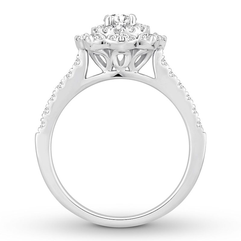 Main Image 2 of Previously Owned Diamond Engagement Ring 5/8 ct tw Round-cut 14K White Gold