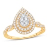 Thumbnail Image 1 of Previously Owned Multi-Stone Diamond Engagement Ring 1/2 ct tw Round-cut 10K Yellow Gold