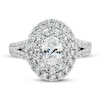 Thumbnail Image 3 of Previously Owned Diamond Engagement Ring 1-7/8 ct tw Oval & Round 14K White Gold