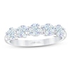 Thumbnail Image 1 of Previously Owned THE LEO First Light Diamond Anniversary Ring 1-1/2 ct tw Round-cut 14K White Gold