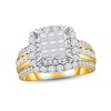 Thumbnail Image 1 of Previously Owned Multi-Diamond Engagement Ring 2 ct tw Princess & Round-cut 14K Yellow Gold