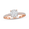 Thumbnail Image 1 of Previously Owned Multi-Diamond Engagement Ring 1 ct tw Round-cut 14K Rose Gold