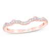 Thumbnail Image 1 of Previously Owned THE LEO First Light Diamond Wedding Band 1/5 ct tw Round-cut 14K Rose Gold