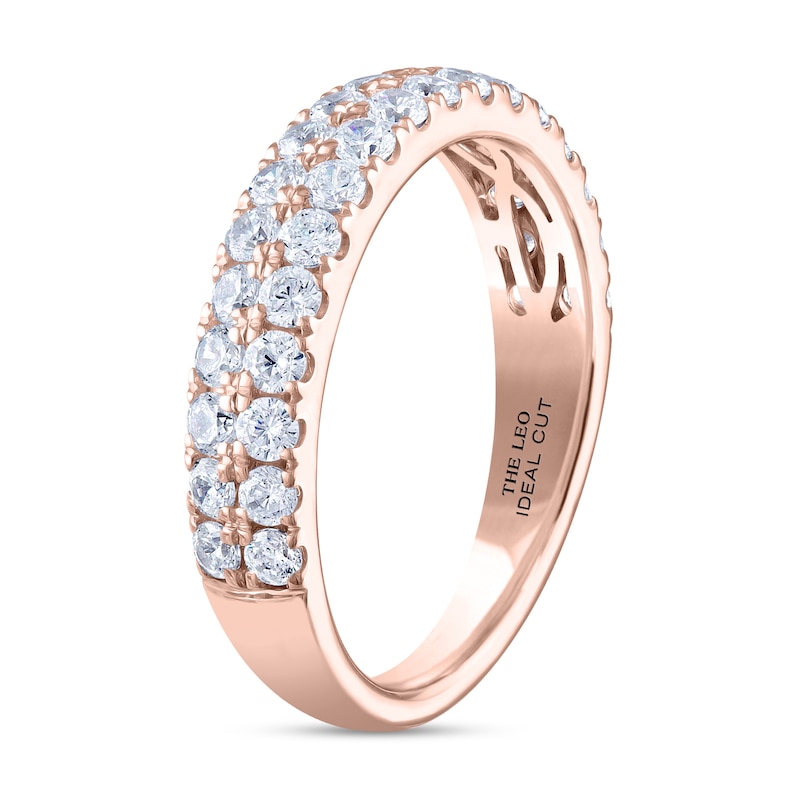 Main Image 2 of Previously Owned THE LEO Ideal Cut Diamond Anniversary Ring 1 ct tw 14K Rose Gold