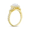 Thumbnail Image 2 of Oval-Cut Diamond Halo Engagement Ring 1-1/2 ct tw 14K Yellow Gold