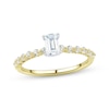 Thumbnail Image 1 of Emerald-Cut Diamond Engagement Ring 3/4 ct tw 14K Two-Tone Gold