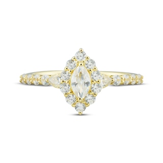 Marquise-Cut Diamond Engagement Ring 1 ct tw 14K Yellow Gold | Kay Outlet