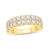 Thumbnail Image 1 of Lab-Grown Diamonds by KAY Two-Row Anniversary Band 2 ct tw 14K Yellow Gold