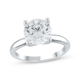 Lab-Grown Diamonds by KAY Solitaire Engagement Ring 3 ct tw 14K White Gold (F/SI2)