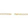 Thumbnail Image 2 of Solid Oval Link Curb Chain Necklace 10K Yellow Gold 22"