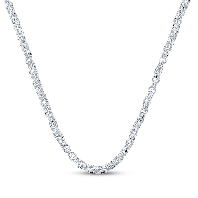 Main Image 2 of Men's Diamond Chain Link Necklace & Bracelet Gift Set 2-7/8 ct tw Sterling Silver