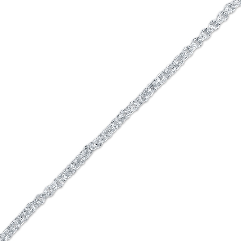 Main Image 4 of Men's Diamond Chain Link Necklace & Bracelet Gift Set 2-7/8 ct tw Sterling Silver