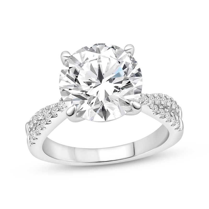 Main Image 1 of Lab-Grown Diamonds by KAY Round-Cut Engagement Ring 5-1/4 ct tw 14K White Gold