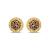 Thumbnail Image 2 of Le Vian Diamond Circle Stud Earrings 3/8 ct tw 14K Yellow Gold