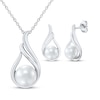 Thumbnail Image 0 of Cultured Pearl Swirl Gift Set Sterling Silver