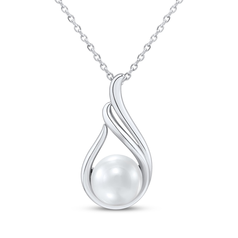 Cultured Pearl Swirl Gift Set Sterling Silver