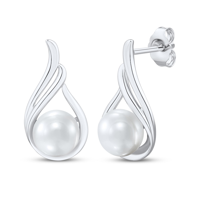 Cultured Pearl Swirl Gift Set Sterling Silver