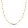 Thumbnail Image 1 of Solid Diamond-Cut Valentino Chain Necklace 3.3mm 14K Tri-Tone Gold 20&quot;