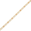 Thumbnail Image 2 of Solid Diamond-Cut Valentino Chain Necklace 3.3mm 14K Tri-Tone Gold 20&quot;