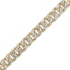 Thumbnail Image 1 of Previously Owned Hollow Diamond-Cut Curb Chain Bracelet 10K Yellow Gold 8.5"