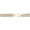 Thumbnail Image 2 of Previously Owned Hollow Diamond-Cut Curb Chain Bracelet 10K Yellow Gold 8.5"