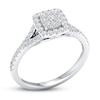 Thumbnail Image 3 of Previously Owned Diamond Engagement Ring 3/8 ct tw Round-cut 10K White Gold