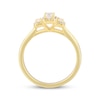 Thumbnail Image 3 of Previously Owned Emerald-Cut Diamond Three-Stone Engagement Ring 1/2 ct tw 14K Yellow Gold