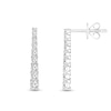 Thumbnail Image 0 of Previously Owned Diamond Drop Earrings 1-5/8 ct tw Round-cut 14K White Gold