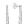 Thumbnail Image 1 of Previously Owned Diamond Drop Earrings 1-5/8 ct tw Round-cut 14K White Gold