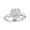 Thumbnail Image 1 of Previously Owned THE LEO Diamond Princess-Cut Engagement Ring 3/4 ct tw 14K White Gold