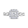 Thumbnail Image 3 of Previously Owned THE LEO Diamond Princess-Cut Engagement Ring 3/4 ct tw 14K White Gold