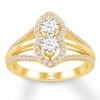 Thumbnail Image 1 of Previously Owned Ever Us Diamond Engagement Ring 1 ct tw 14K Yellow Gold