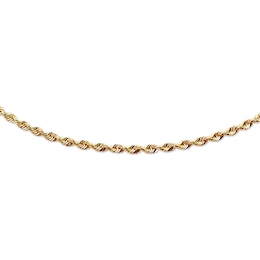 Previously Owned Solid Rope Chain Necklace 14K Yellow Gold 24&quot;