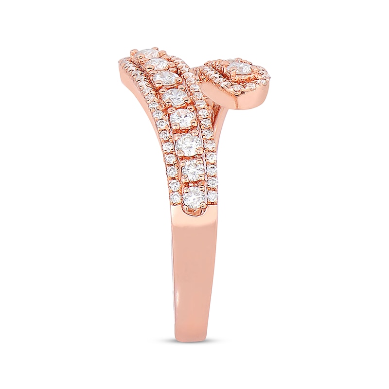 Main Image 2 of Previously Owned Diamond Bypass Ring 5/8 ct tw 14K Rose Gold