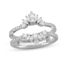 Previously Owned Neil Lane Diamond Enhancer Ring 3/4 ct tw Round, Marquise & Pear-Shaped 14K White Gold