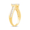 Thumbnail Image 2 of Previously Owned Princess-Cut Quad Diamond Engagement Ring 1-1/2 ct tw 14K Yellow Gold