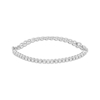 Thumbnail Image 1 of Previously Owned Diamond Adjustable Line Tennis Bracelet 1/2 ct tw 10K White Gold 9&quot;