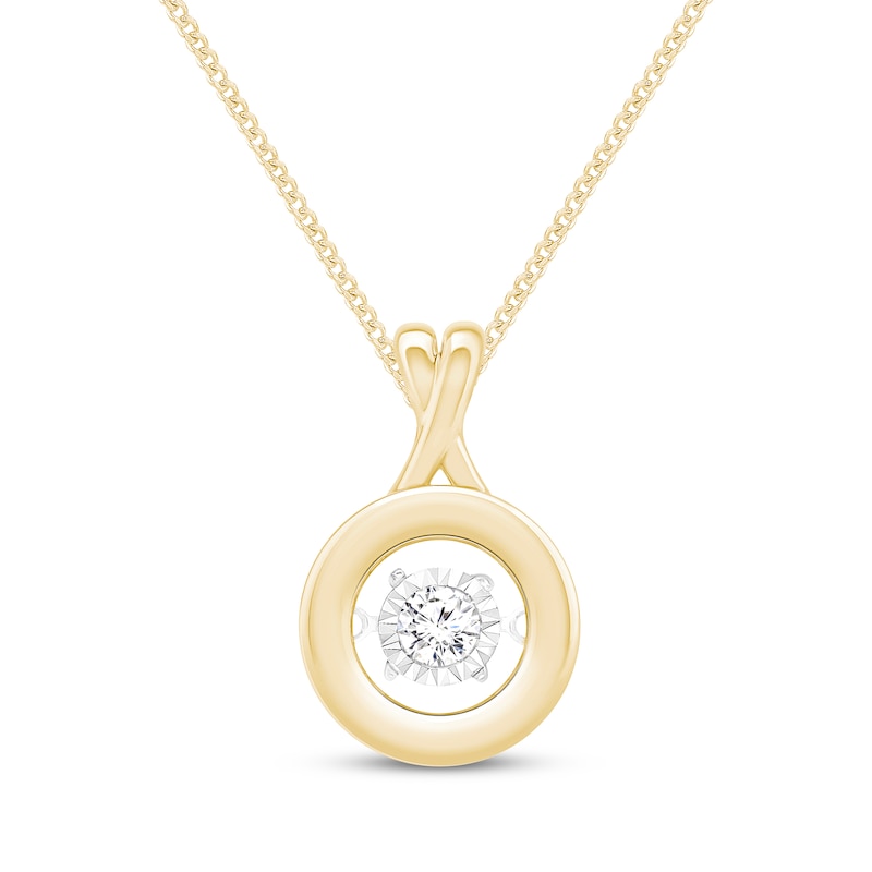 Previously Owned Unstoppable Love Diamond XO Necklace 1/4 ct tw 10K Yellow Gold 19"